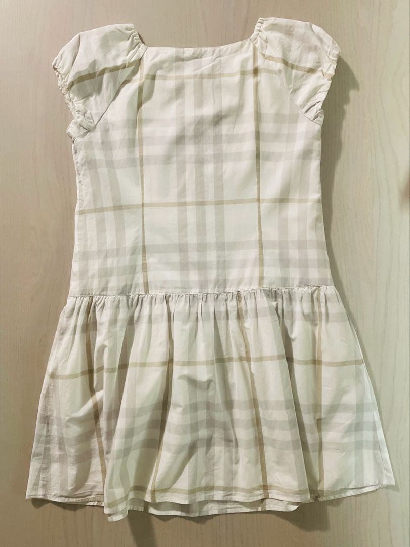 BURBERRY チェック柄 半袖ワンピース 160A
