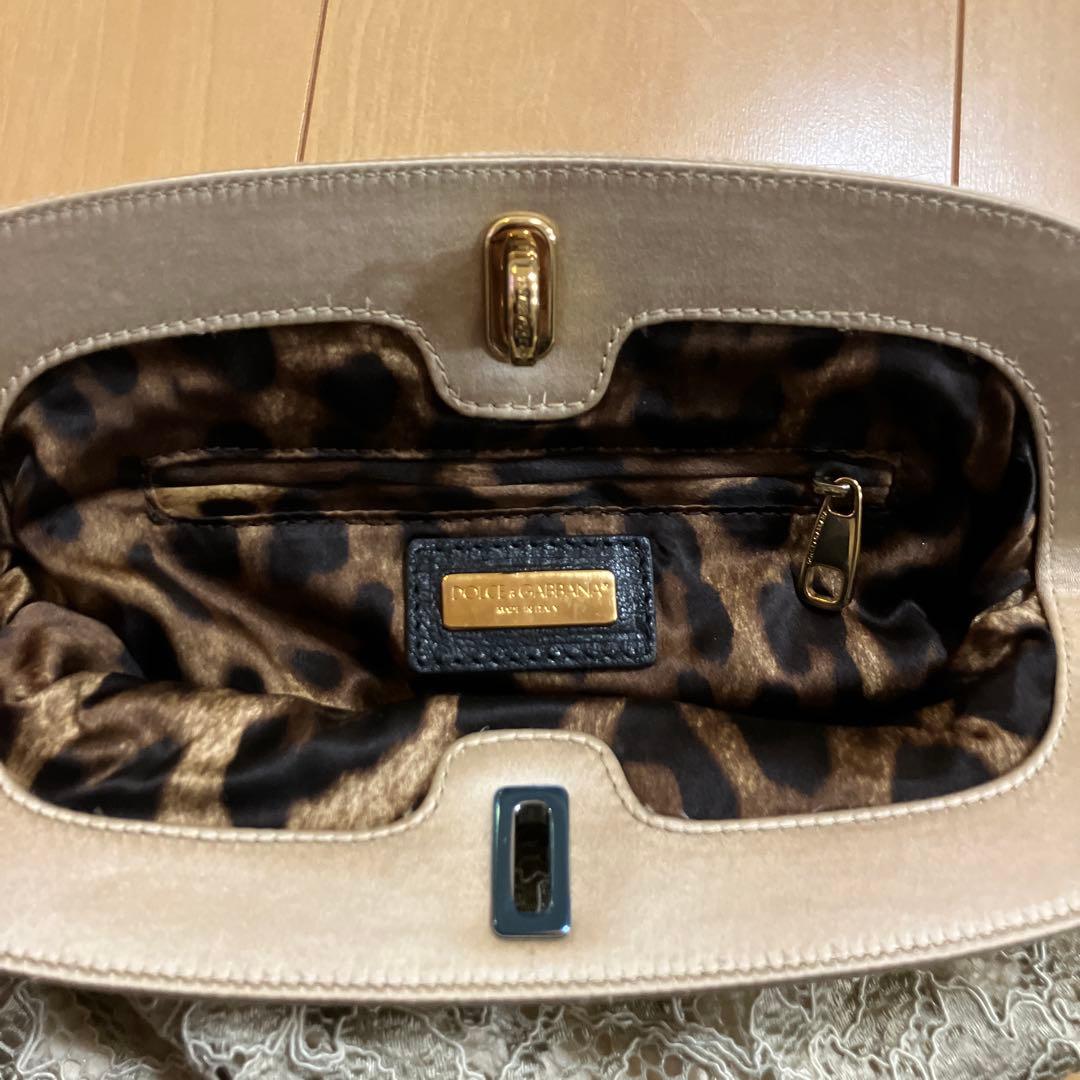 美品⭐︎ドルチェ＆ガッバーナ 2WAY レース チェーンバッグ レオパード柄