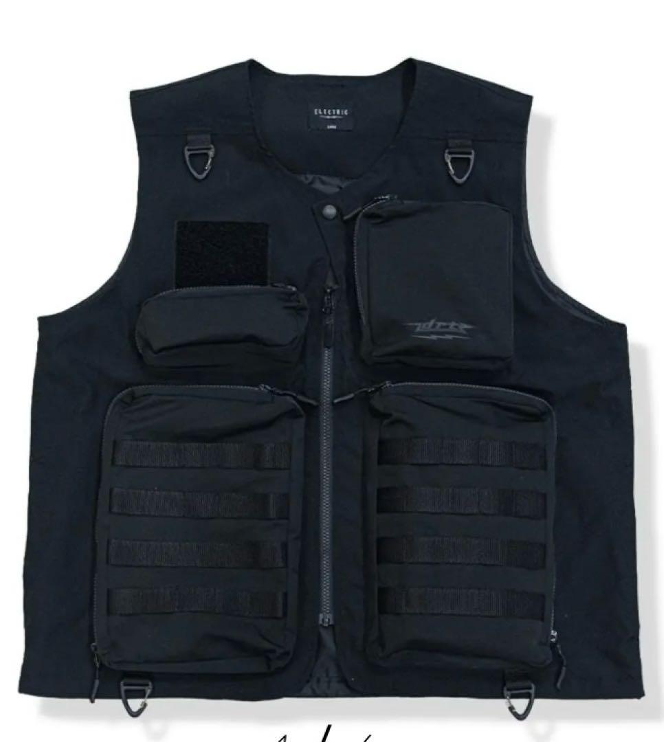 ☆新品☆希少☆DRT×エレクトリック　トロフィーショットベスト　ブラック　M