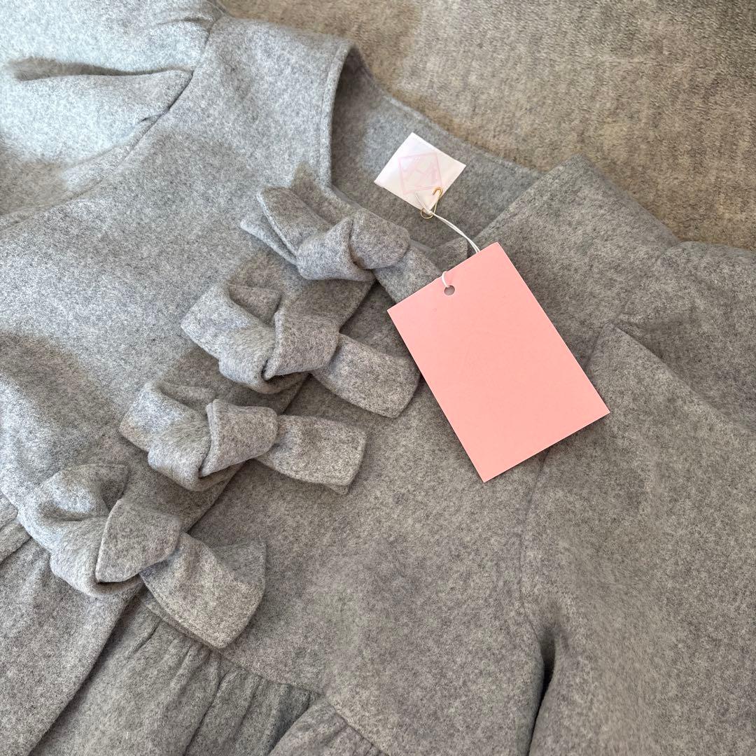 jnhearts ジェイエヌハーツ　リボンコート　グレー