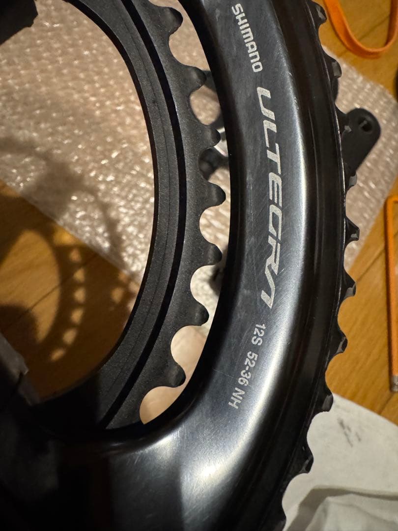 r8170 クランク、チェーンリング、170mm 52-36 ペダルセット