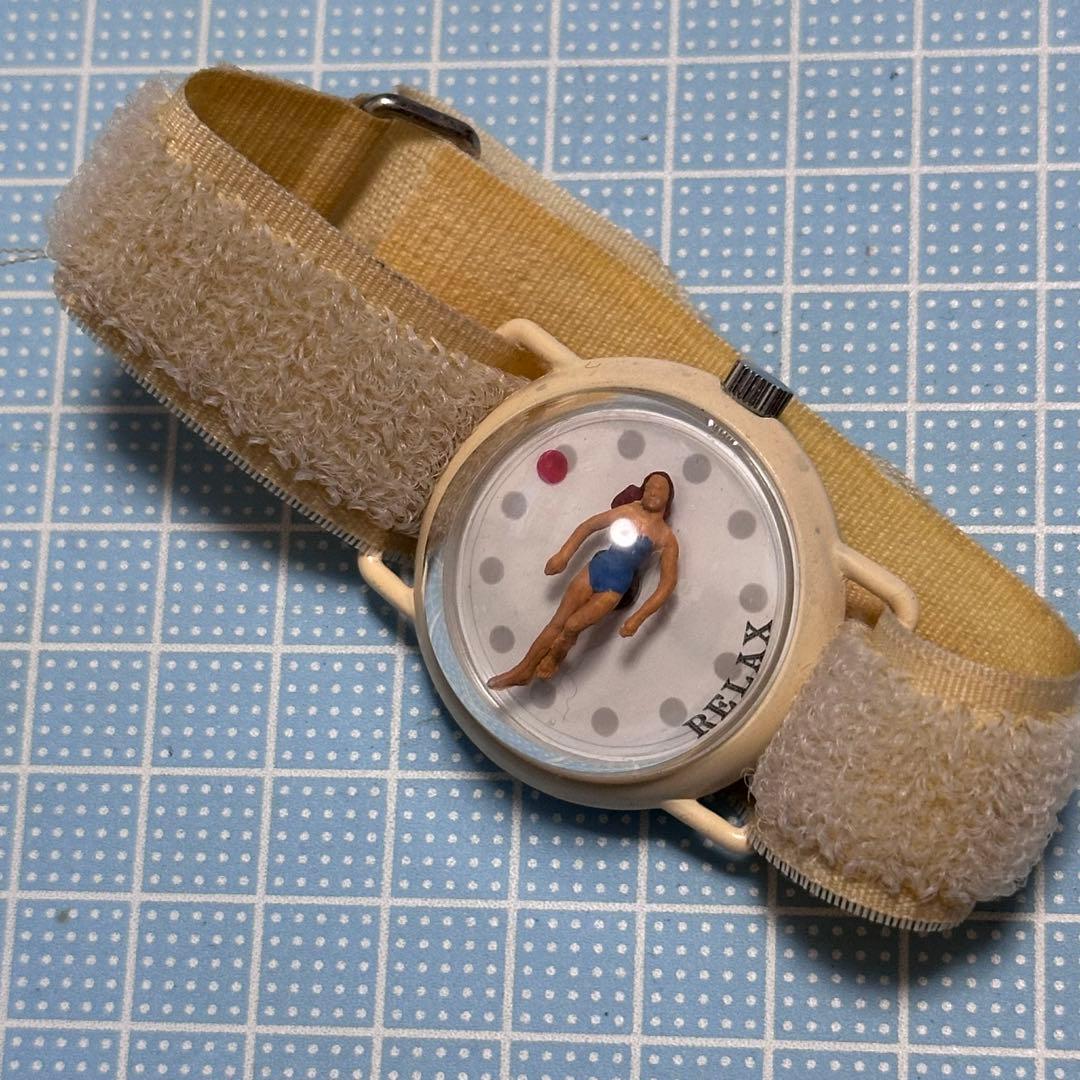 80s 腕時計　フランス製　水着　ドミニク・オバディア RELAX ジャンク品