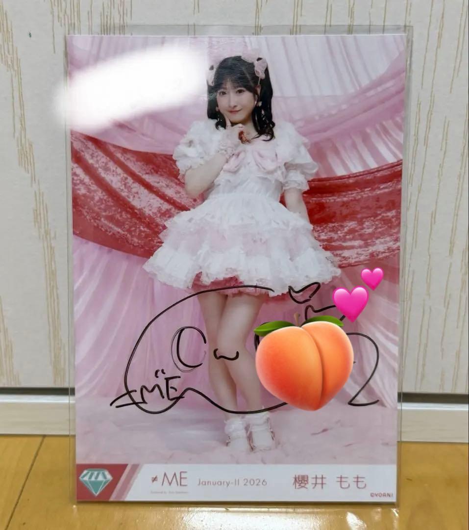 め*め様 ノイミー 櫻井もも きゅんかわ人生 生写真 ヒキ 直筆 コメあり