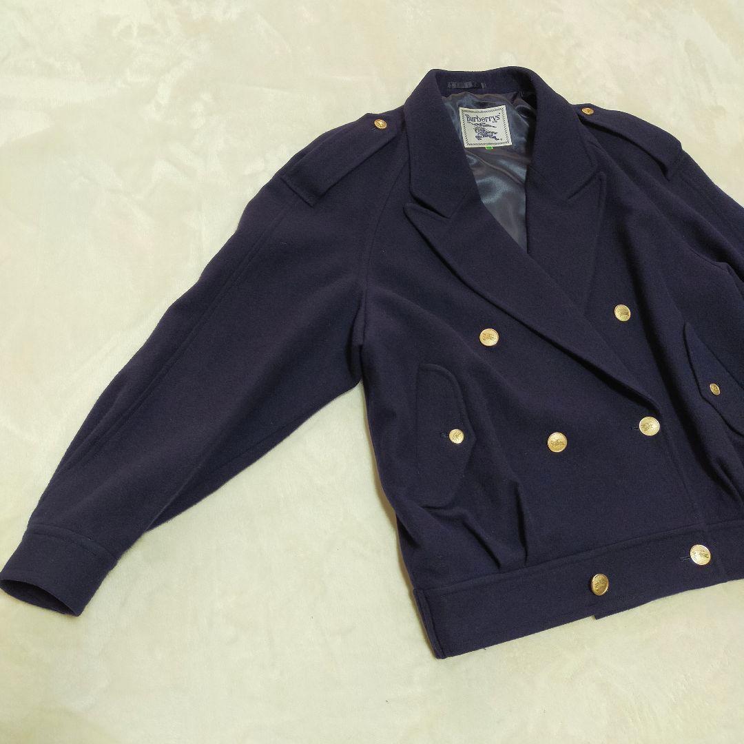 BURBERRYS　ダブル　ショート丈　ウールジャケット　金ボタン