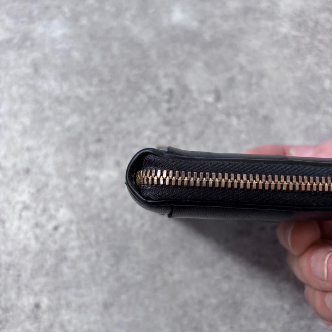 美品 ボッテガヴェネタ カセット ジップアラウンド ウォレット コンパクト