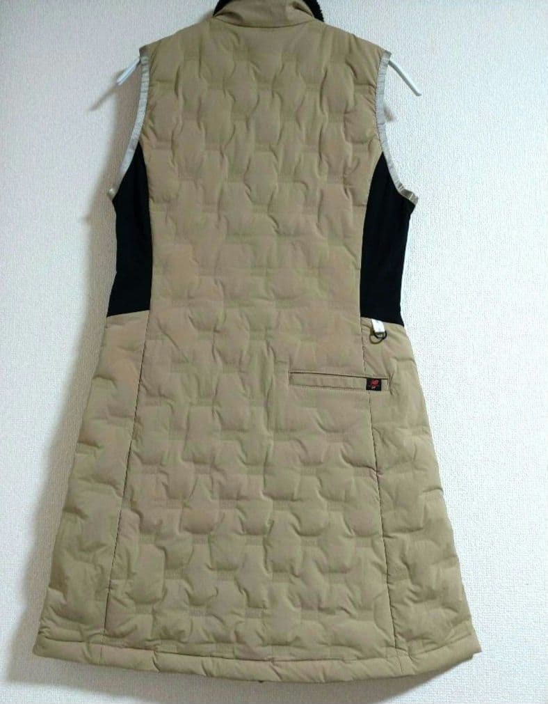 コヤギ　美品　ニューバランスゴルフ　ダウンワンピース2 ベージュ　中綿