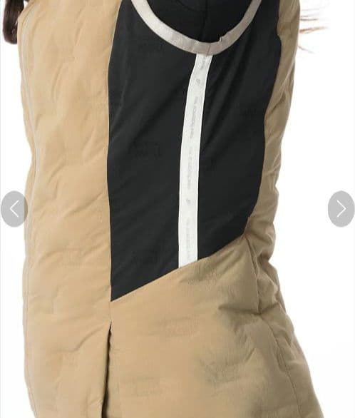 コヤギ　美品　ニューバランスゴルフ　ダウンワンピース2 ベージュ　中綿