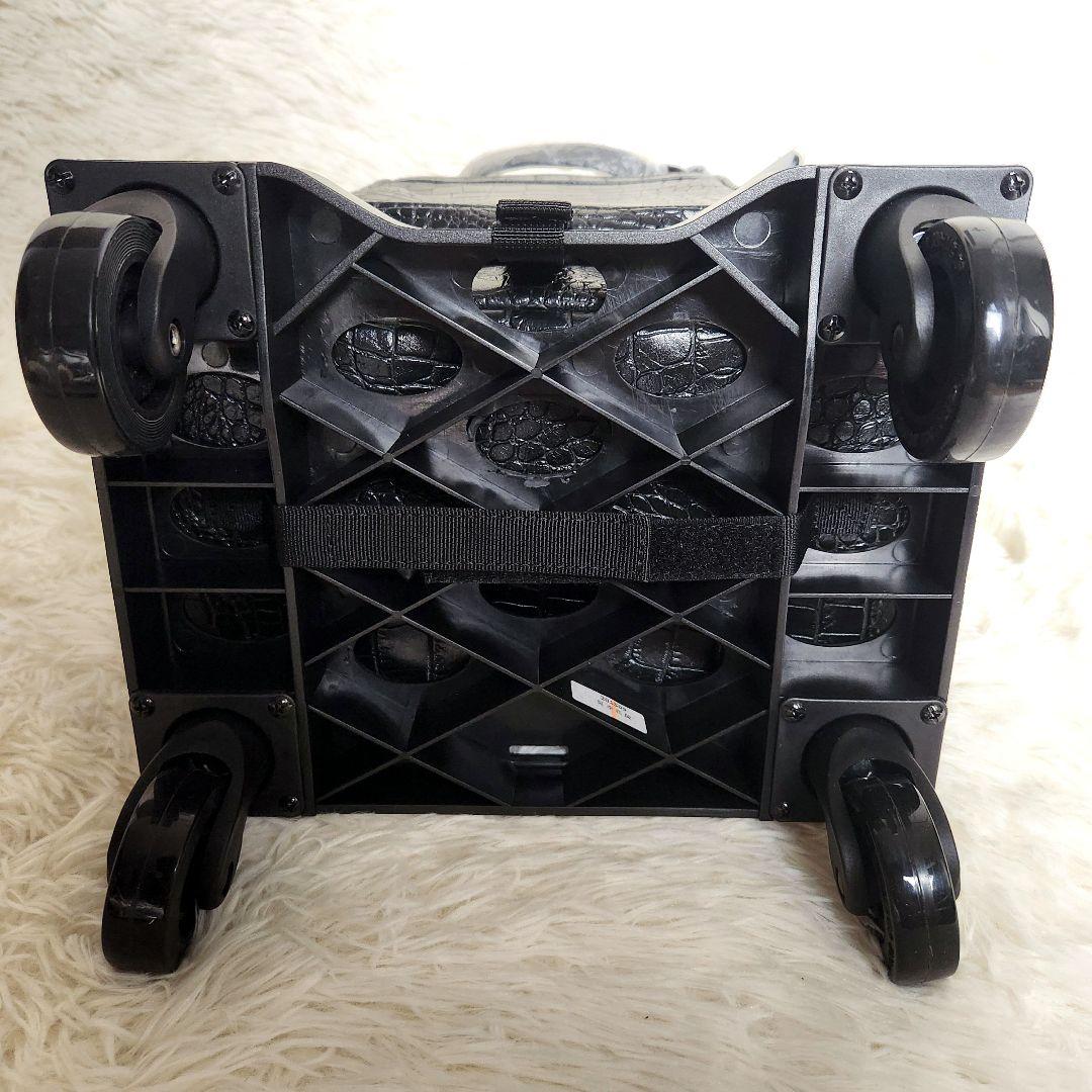 ✨新品✨SWANY スワニー クロコ型押し キャリーバッグ ケース 黒 2way