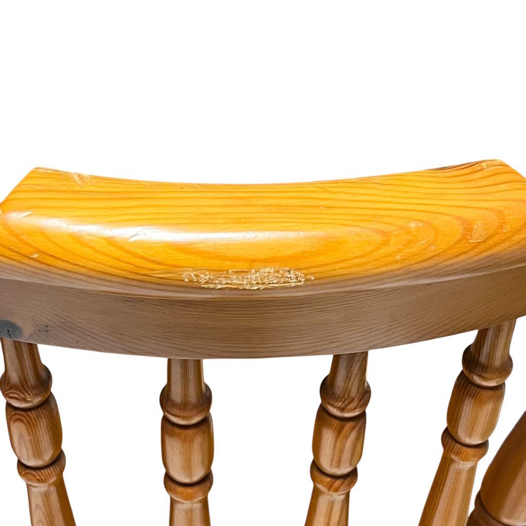 ウィンザーチェア　ダイニングチェア カントリー調　パイン材 2脚　セット