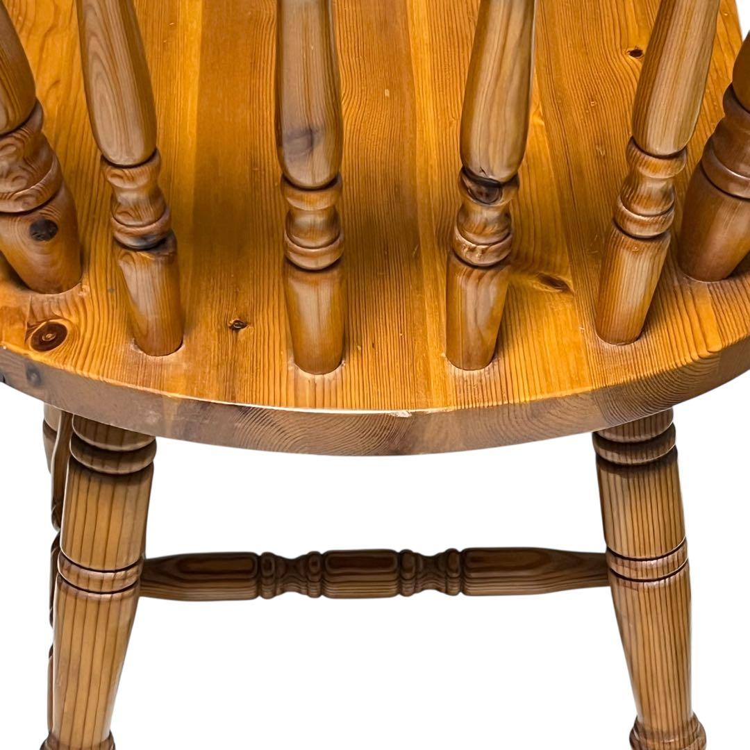 ウィンザーチェア　ダイニングチェア カントリー調　パイン材 2脚　セット