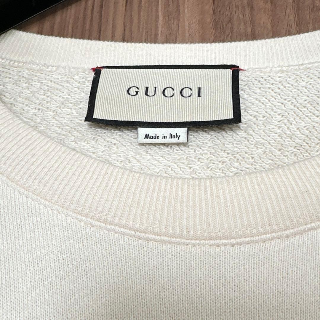 美品⭐︎GUCCI スウェット　トレーナー　ホワイト　S レディース　パーカー