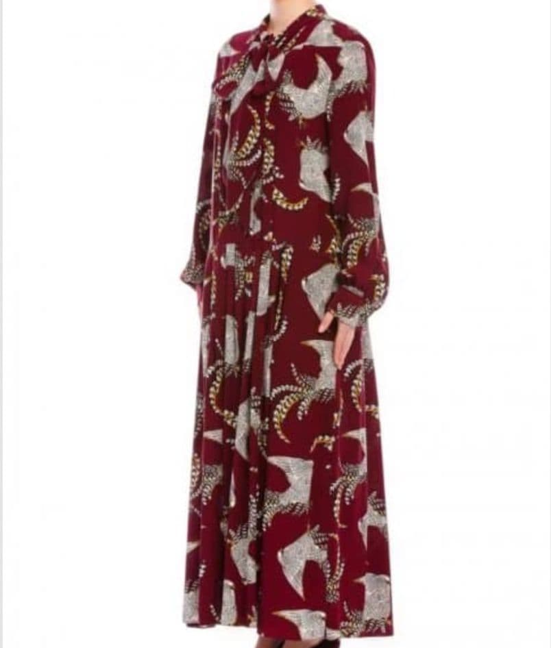 【タグ付き】マックスマーラWEEKEND　ロングシャツワンピース　シルク