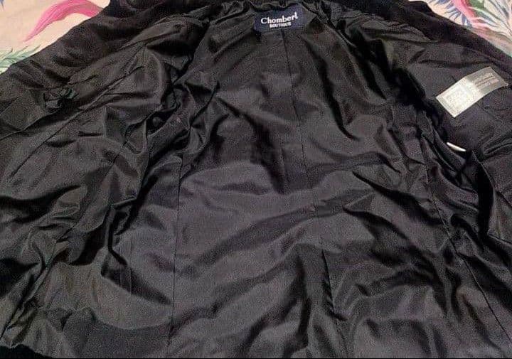 美品●Chombert●サガミンク●シェアード●コート●銀サガ●ネーム刺繍なし