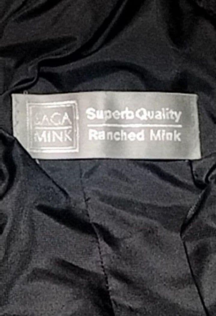 美品●Chombert●サガミンク●シェアード●コート●銀サガ●ネーム刺繍なし