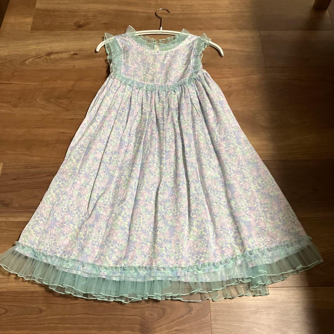 送料込 fafa CANDICE ワンピース 140 パステルフラワー