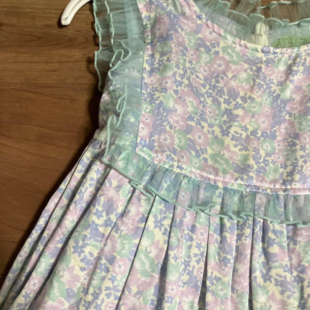 送料込 fafa CANDICE ワンピース 140 パステルフラワー