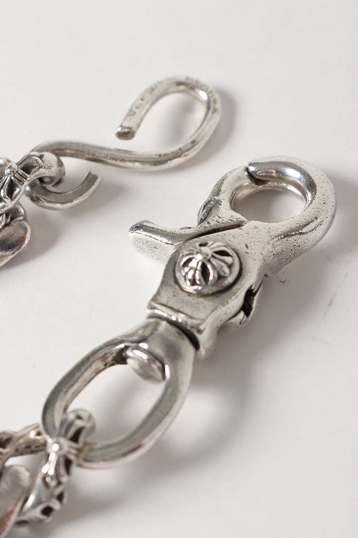 ☆Chrome Hearts 1クリップショート ウォレットチェーン シルバー