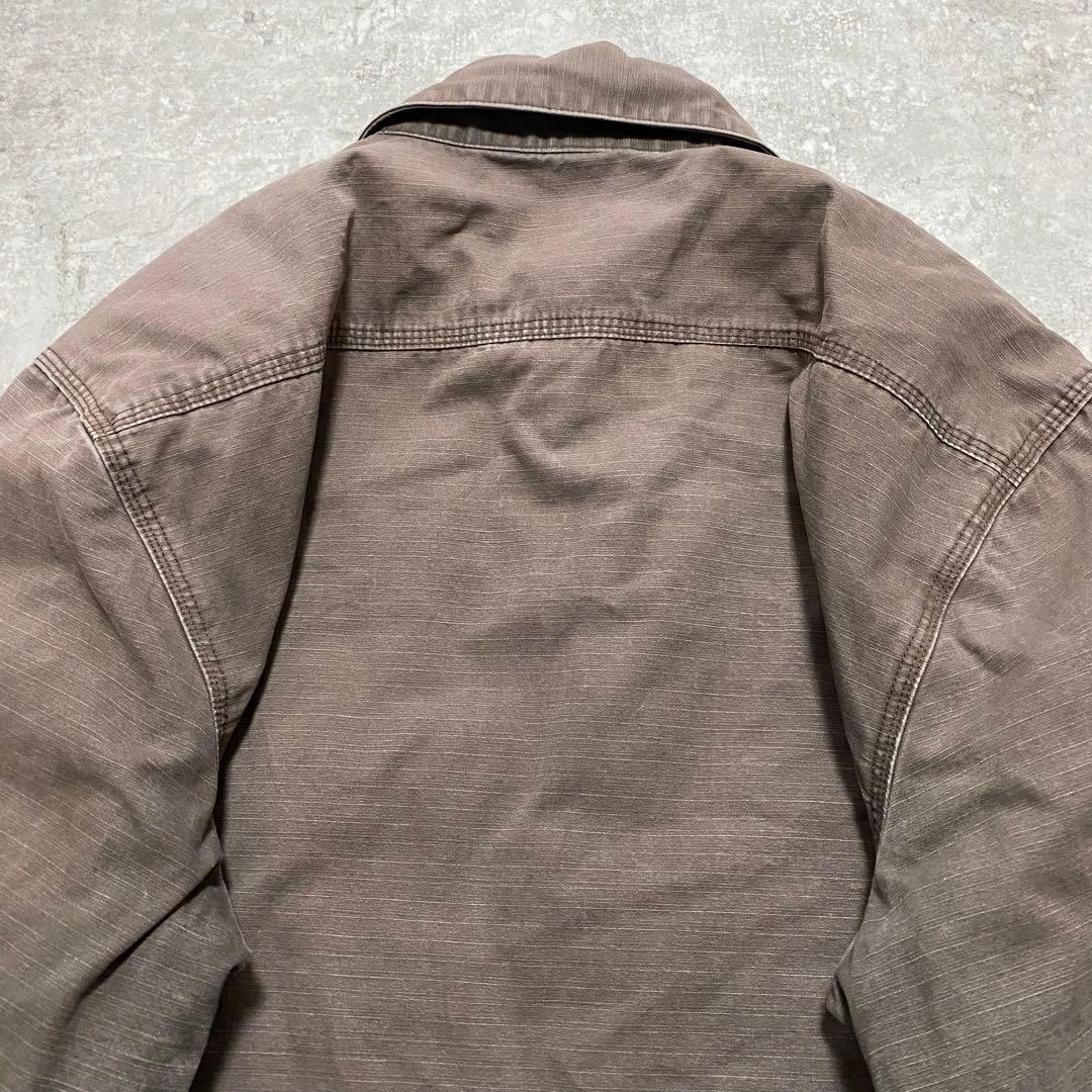 Carhartt ワークジャケット 中綿 フェード M ブラウン