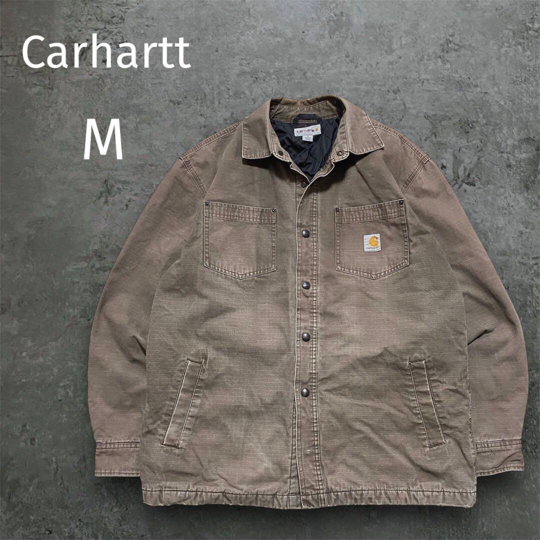 Carhartt ワークジャケット 中綿 フェード M ブラウン