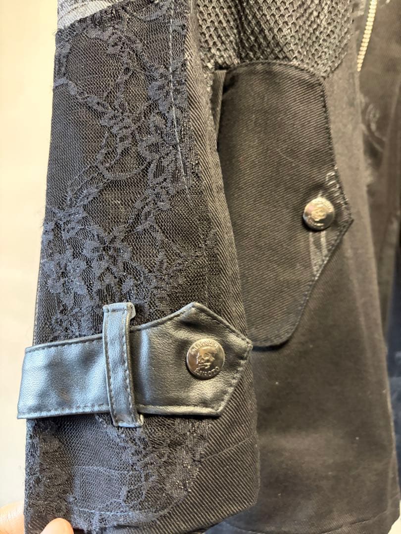 h.NAOTO DARK RED RUM フードジャケット