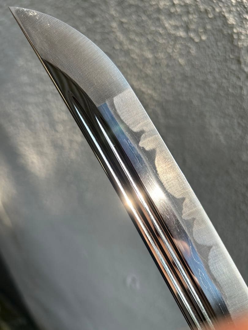 最高級 居合刀 二重樋 二筋樋 模造刀 日本刀 模擬刀太刀 脇差 短刀 鍛肌再現