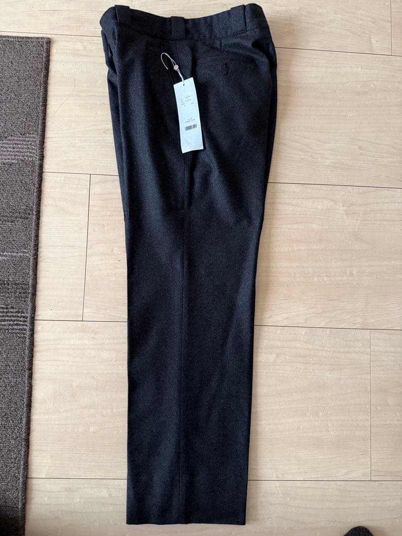 パンツ COMOLI WOOL FLANNEL PANTS