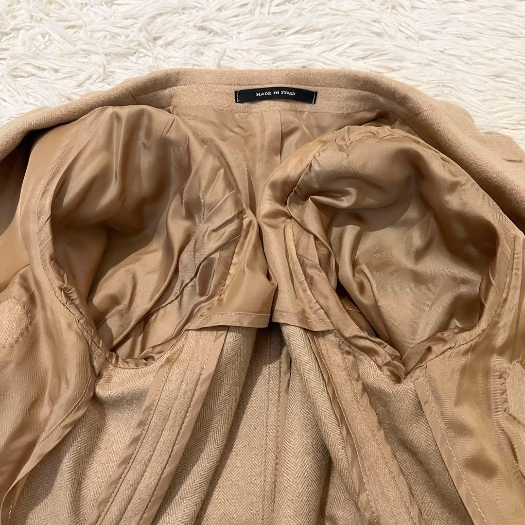 ✨美品✨タリアトーレ×ブリッラ　ジャケット　ヘリンボーン　ベビーキャメル　46