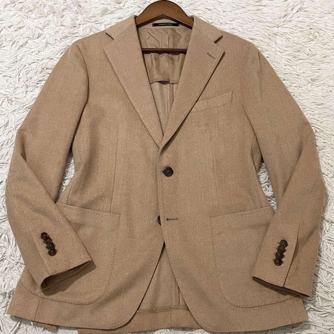 ✨美品✨タリアトーレ×ブリッラ　ジャケット　ヘリンボーン　ベビーキャメル　46