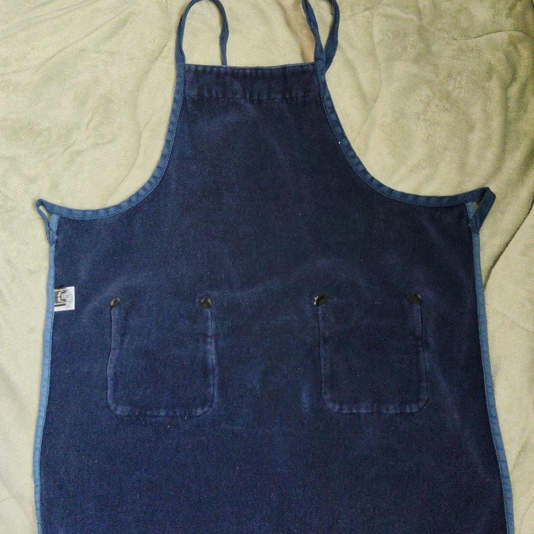 学校フェイラー　ネイビー　エプロン