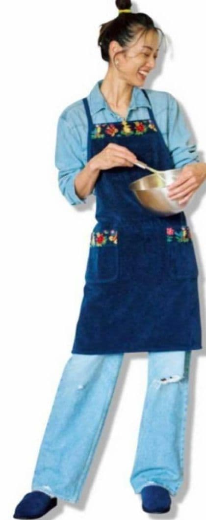 学校フェイラー　ネイビー　エプロン