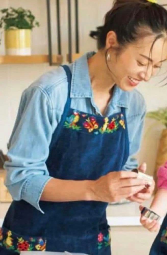 学校フェイラー　ネイビー　エプロン