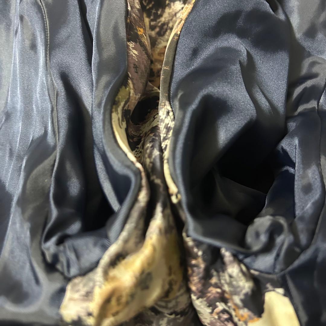 ポールスミス チェスターコート XXL モヘヤ 花柄 くるみボタン ネイビー