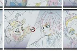 ダイニング 鬼滅の刃　冨岡 義勇　胡蝶 しのぶ　Wチャンス B2原画ポスター