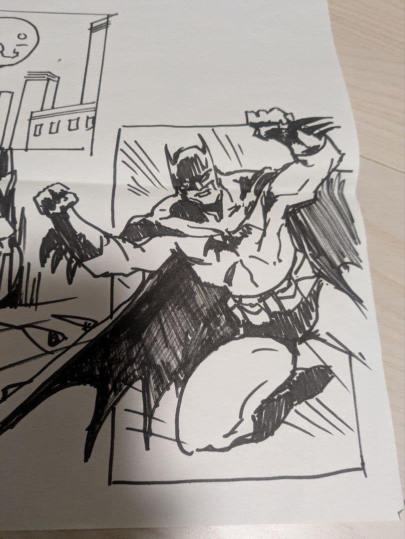 アンドリュー　グリフィス　直筆スケッチ　サイン入り