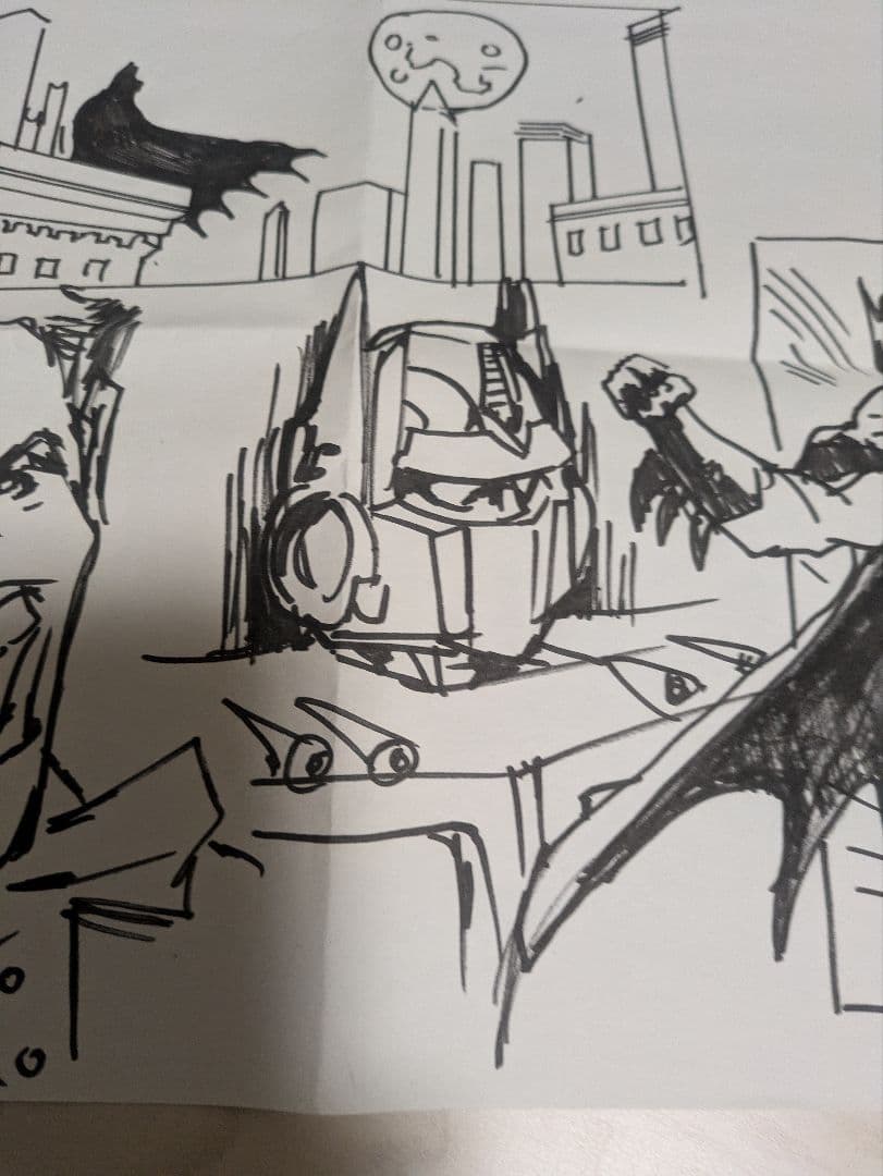 アンドリュー　グリフィス　直筆スケッチ　サイン入り