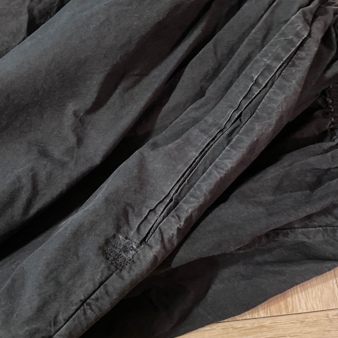 casey casey ペーパーイージーサルエルパンツ黒