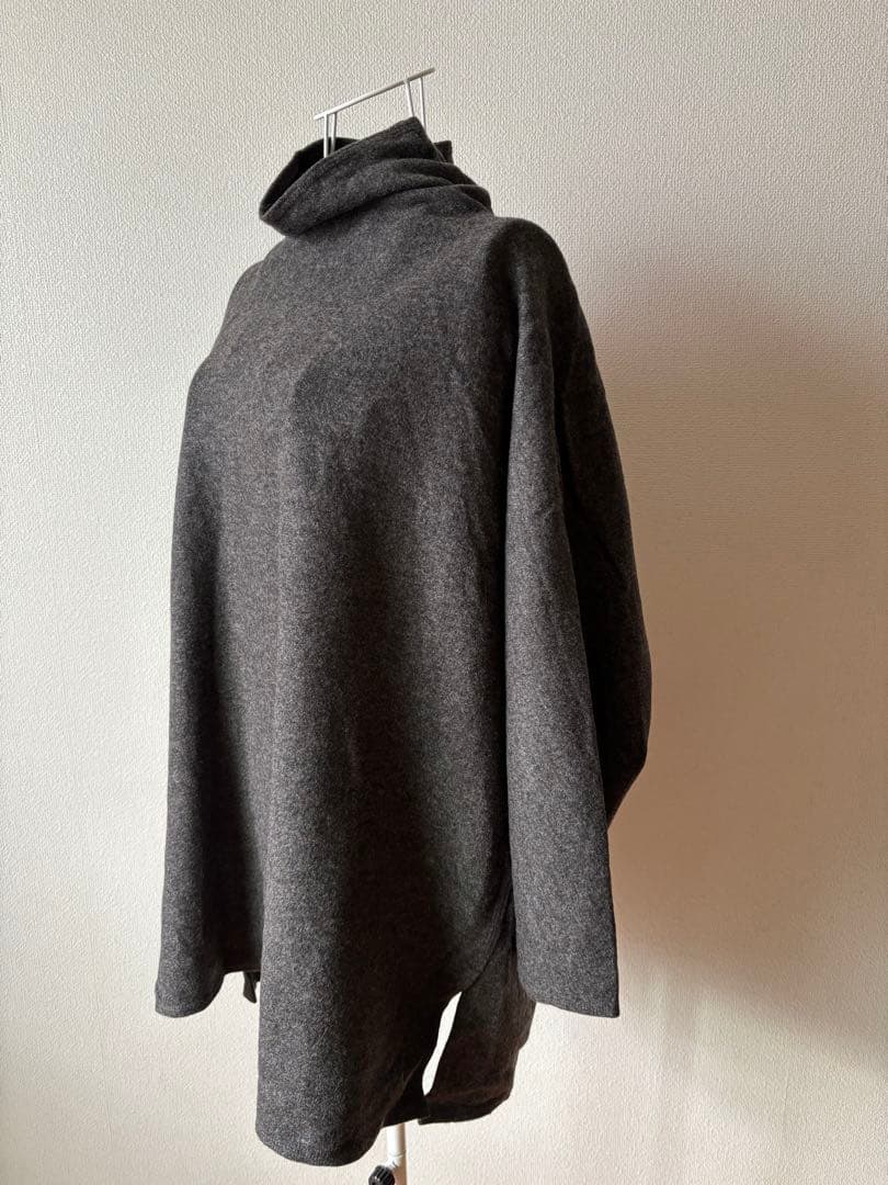 ババグーリ Babaghuri ダークグレー タートルネック チュニック