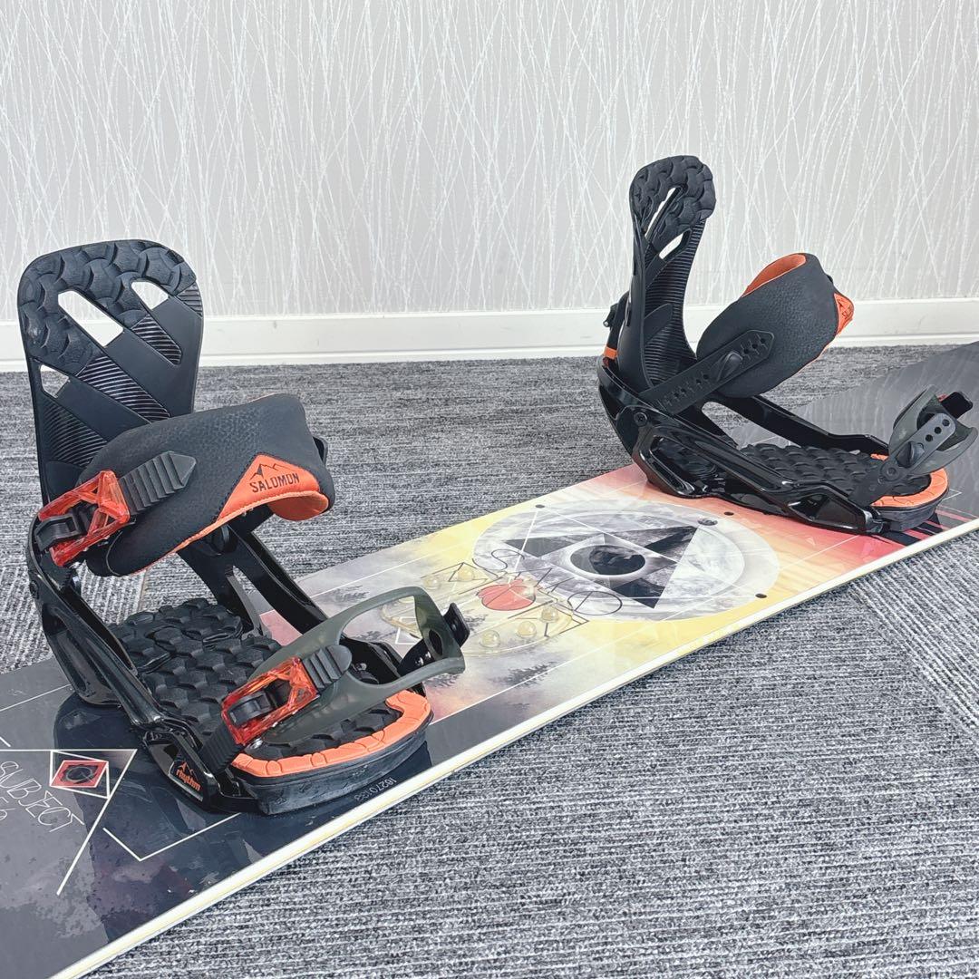 34美品❗️超豪華❗️サロモン メンズスノーボードセット★スノボ156cm+ビン付