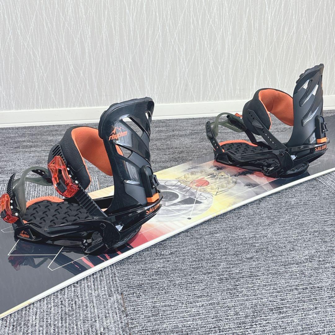 34美品❗️超豪華❗️サロモン メンズスノーボードセット★スノボ156cm+ビン付