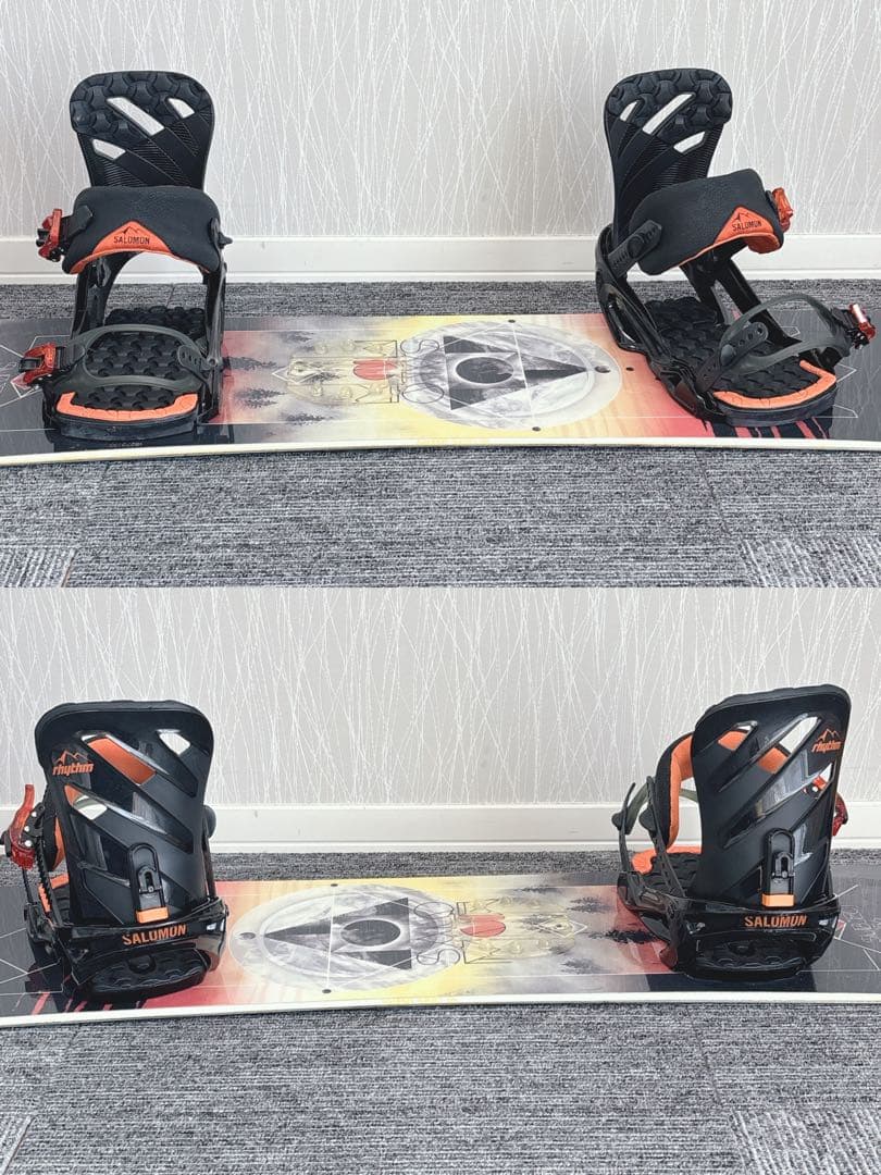 34美品❗️超豪華❗️サロモン メンズスノーボードセット★スノボ156cm+ビン付