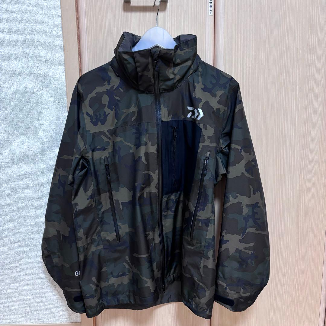 【美品】DAIWA GORE-TEX 防寒着　迷彩　グリーンカモ　サイズM