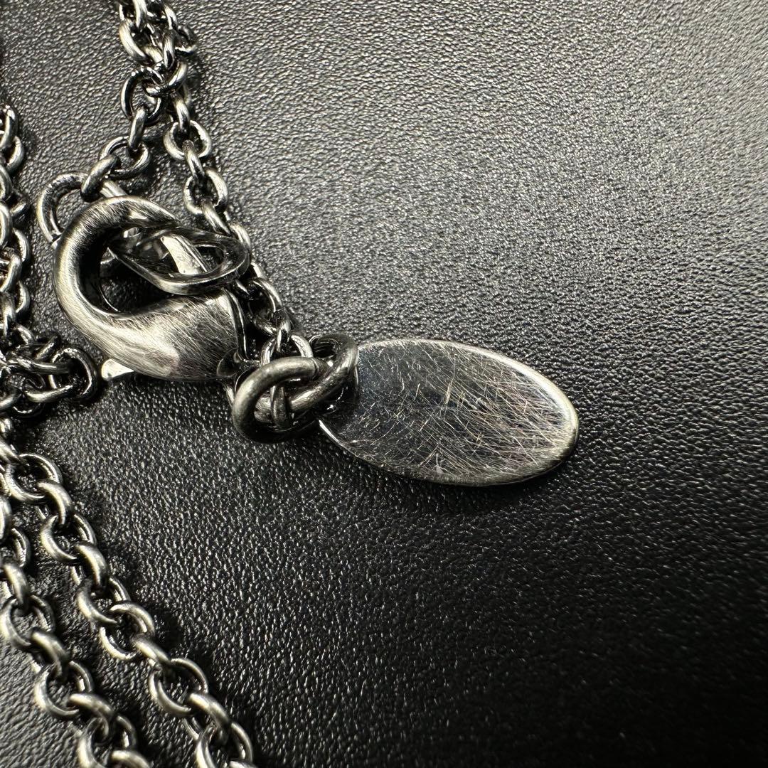 Vivienne Westwood ネックレス シルバー ブラック色 r8182