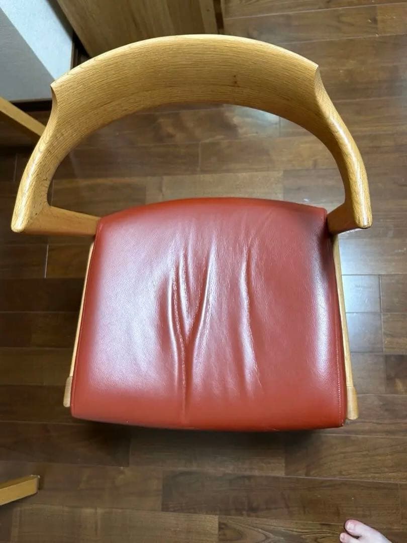 Z*O様 日進木工　geppo ダイニングチェア　無垢　座面本革