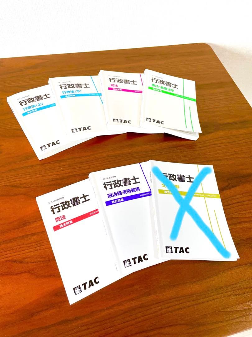 【最終大幅割引価格】行政書士 オリジナル過去問集7冊セット 資格の学校TAC