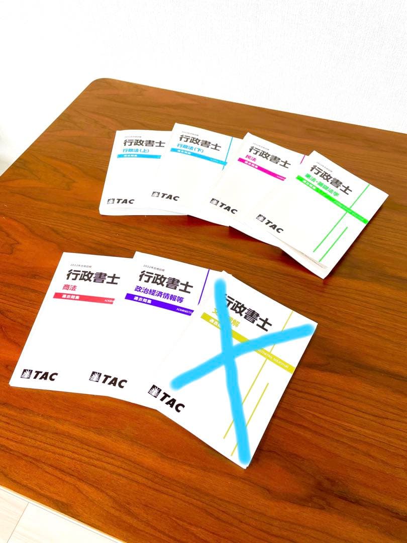 【最終大幅割引価格】行政書士 オリジナル過去問集7冊セット 資格の学校TAC