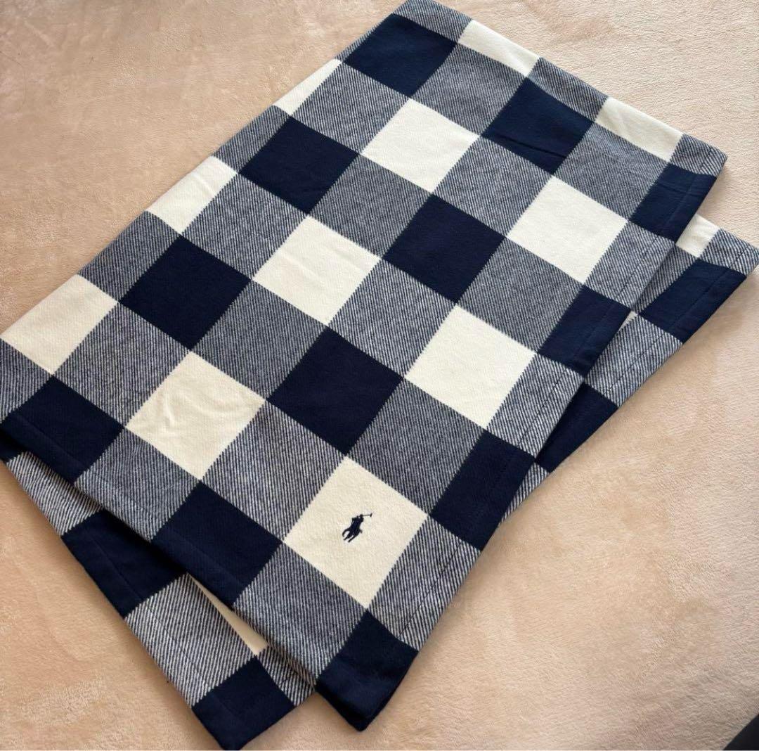 新品 RALPH LAUREN ラルフローレン チェック柄 膝掛け ブランケット