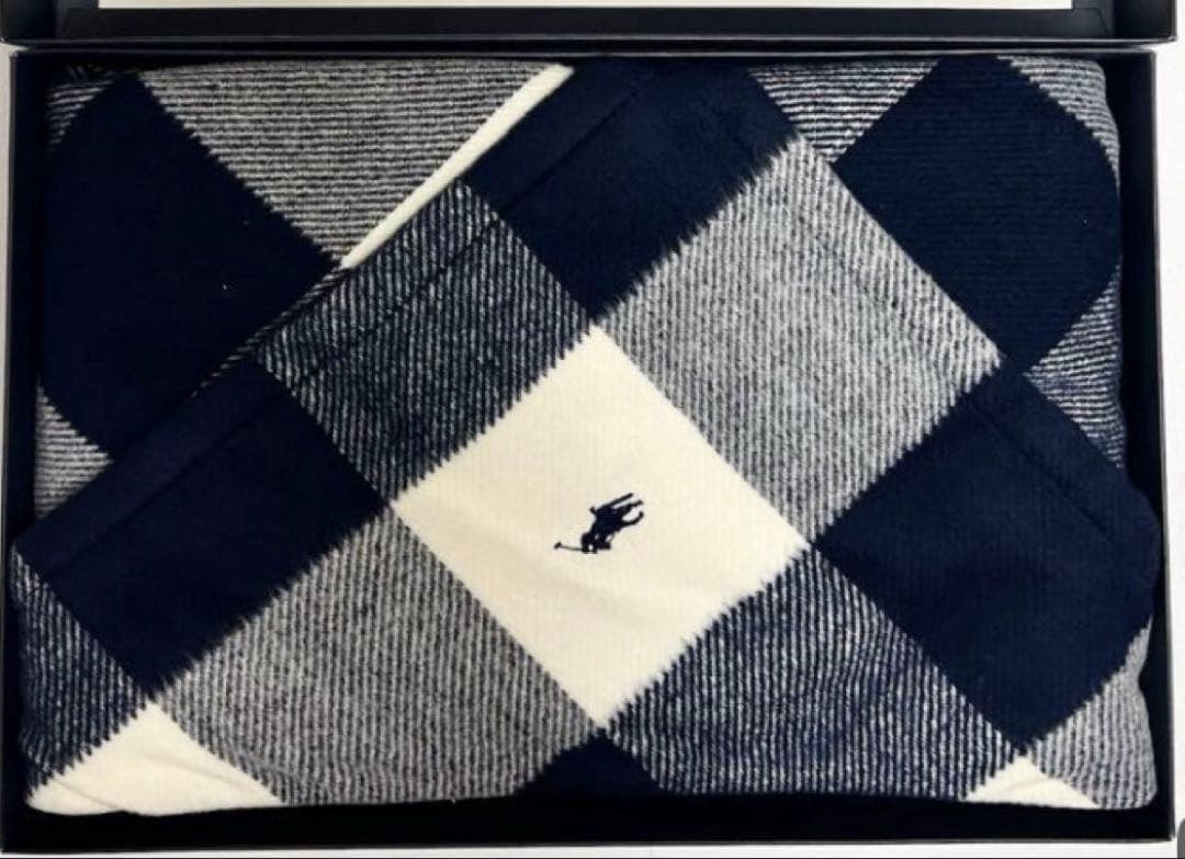 新品 RALPH LAUREN ラルフローレン チェック柄 膝掛け ブランケット