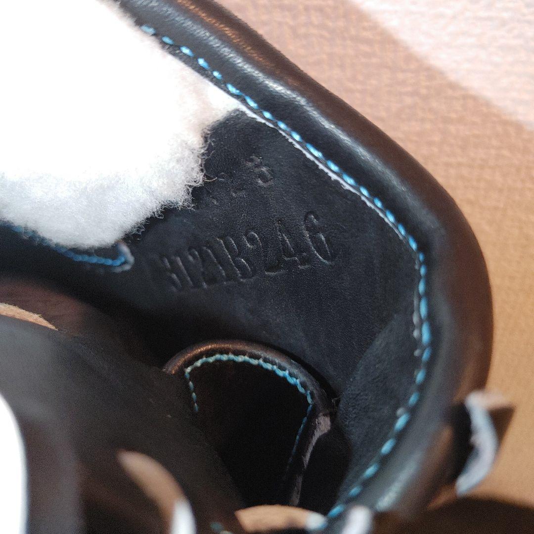 ASICS　ゴールドステージ　硬式　外野　ブラック×ブルーステッチ 湯もみ