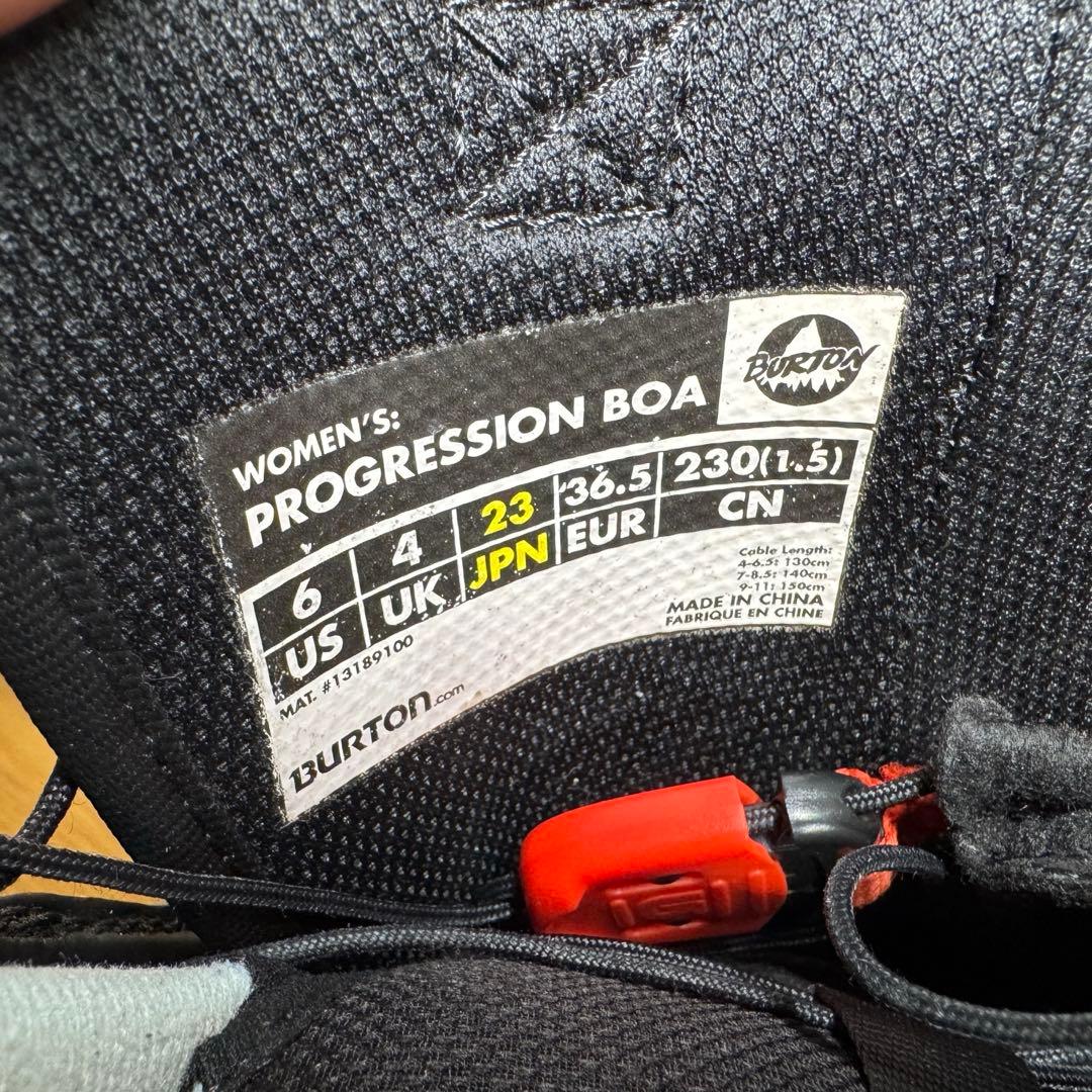 BURTON PROGRESSION BOA 23cm バートン　レディース