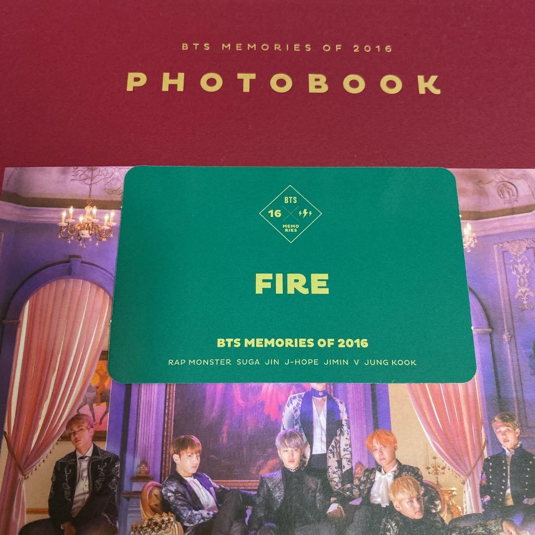 BTS MEMORIES of 2016　BTSメモリーズ2016 トレカ付き